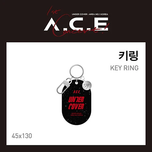A.C.E UNDERCOVER KEY RING OFFICIAL MERCH 2 A.C.E UNDERCOVER KEY RING OFFICIAL MERCH