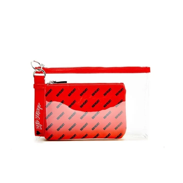 RED VELVET OFFICIAL CLUTCH WITH MAKE UP BAG & KEYCHAIN 3 RED VELVET OFFICIAL CLUTCH WITH MAKE UP BAG & KEYCHAIN