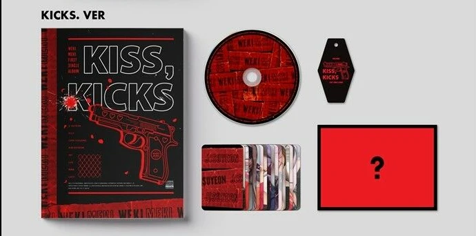 WEKI MEKI  KISS KICKS  1ST ALBUM  |  INCLUDES 2 RANDOM WEKI MEKI PHOTOCARDS PER ALBUM