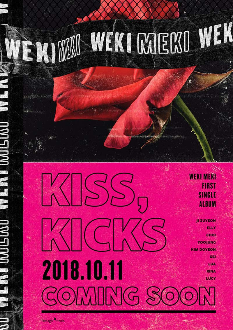 WEKI MEKI  KISS KICKS  1ST ALBUM  |  INCLUDES 2 RANDOM WEKI MEKI PHOTOCARDS PER ALBUM