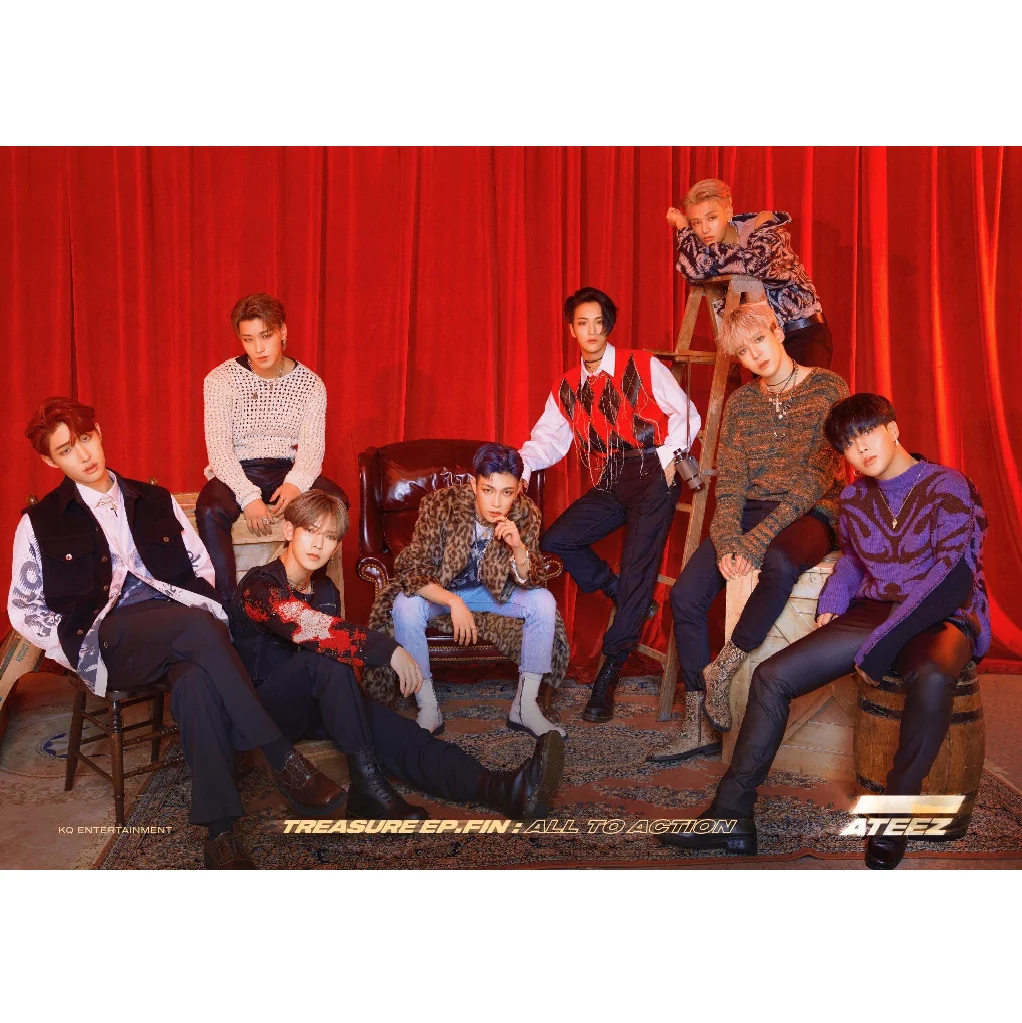 ATEEZ 1ST ALBUM TREASURE EP FIN ALL TO ACTION OFFICIAL POSTER (VER A)