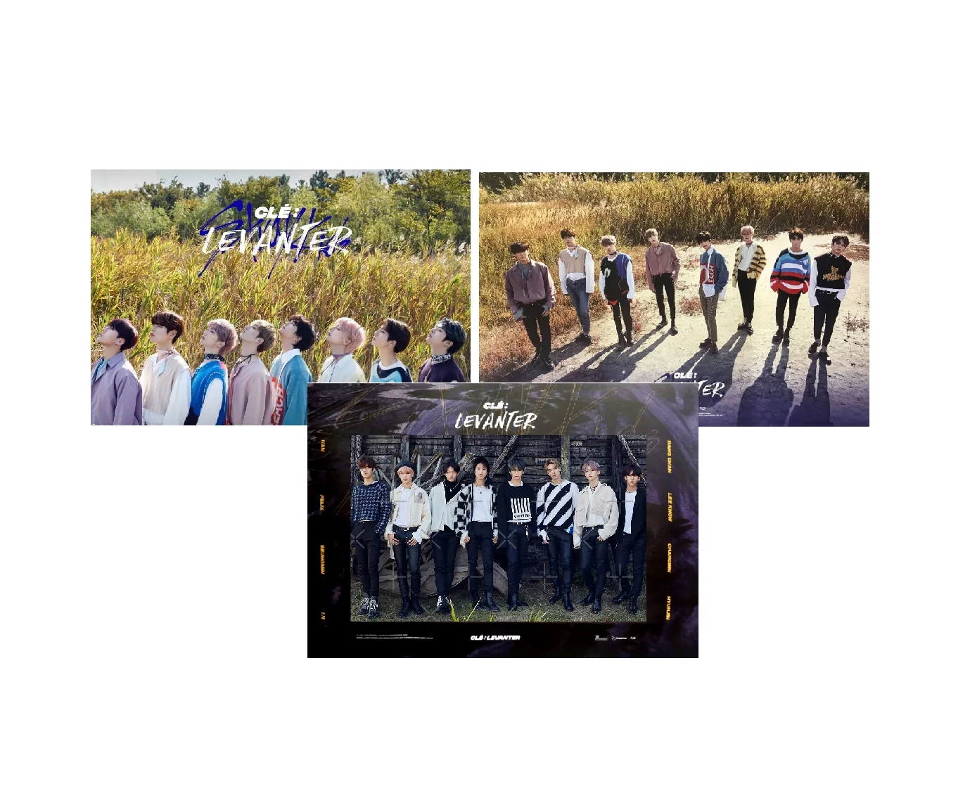 STRAY KIDS  CLE LEVANTER OFFICIAL POSTER (3 POSTERS SET)