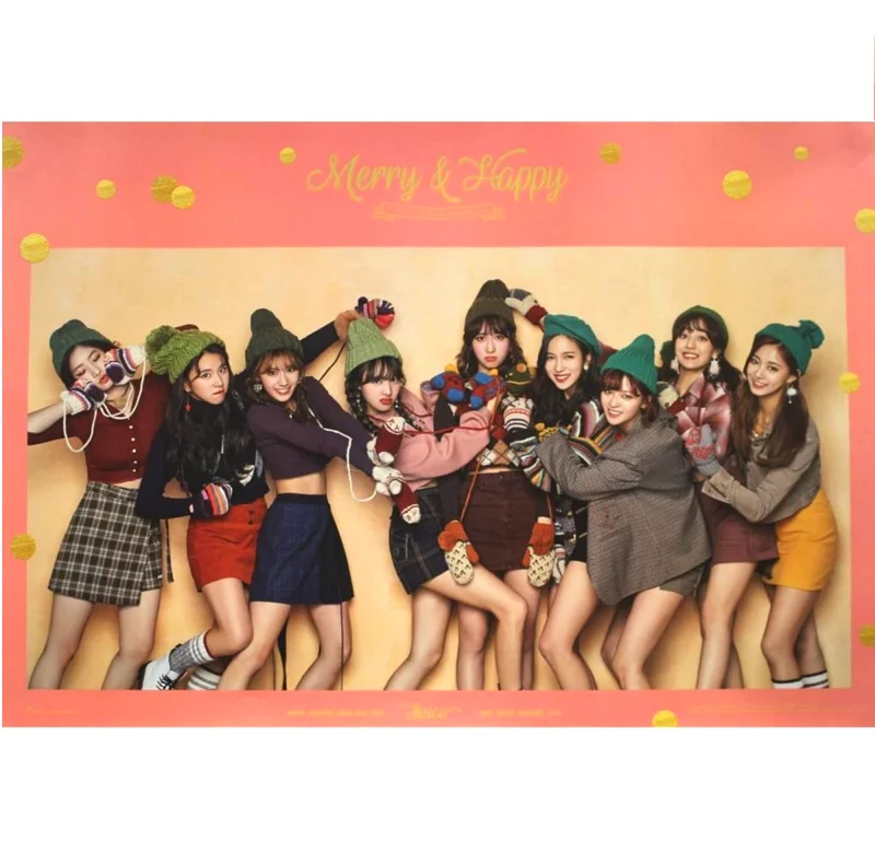 TWICE MERRY&HAPPY 1ST ALBUM REPACKAGE OFFICIAL POSTER (HAPPY VER) 1 TWICE MERRY&HAPPY 1ST ALBUM REPACKAGE OFFICIAL POSTER (HAPPY VER)