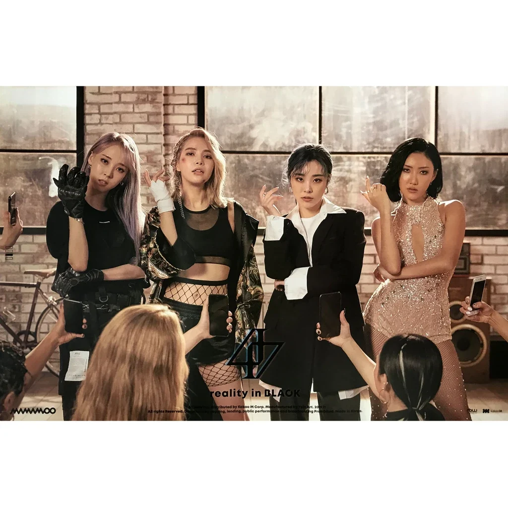 MAMAMOO 2ND ALBUM REALITY IN BLACK OFFICIAL POSTER (VER 3) 2 MAMAMOO 2ND ALBUM REALITY IN BLACK OFFICIAL POSTER (VER 3)