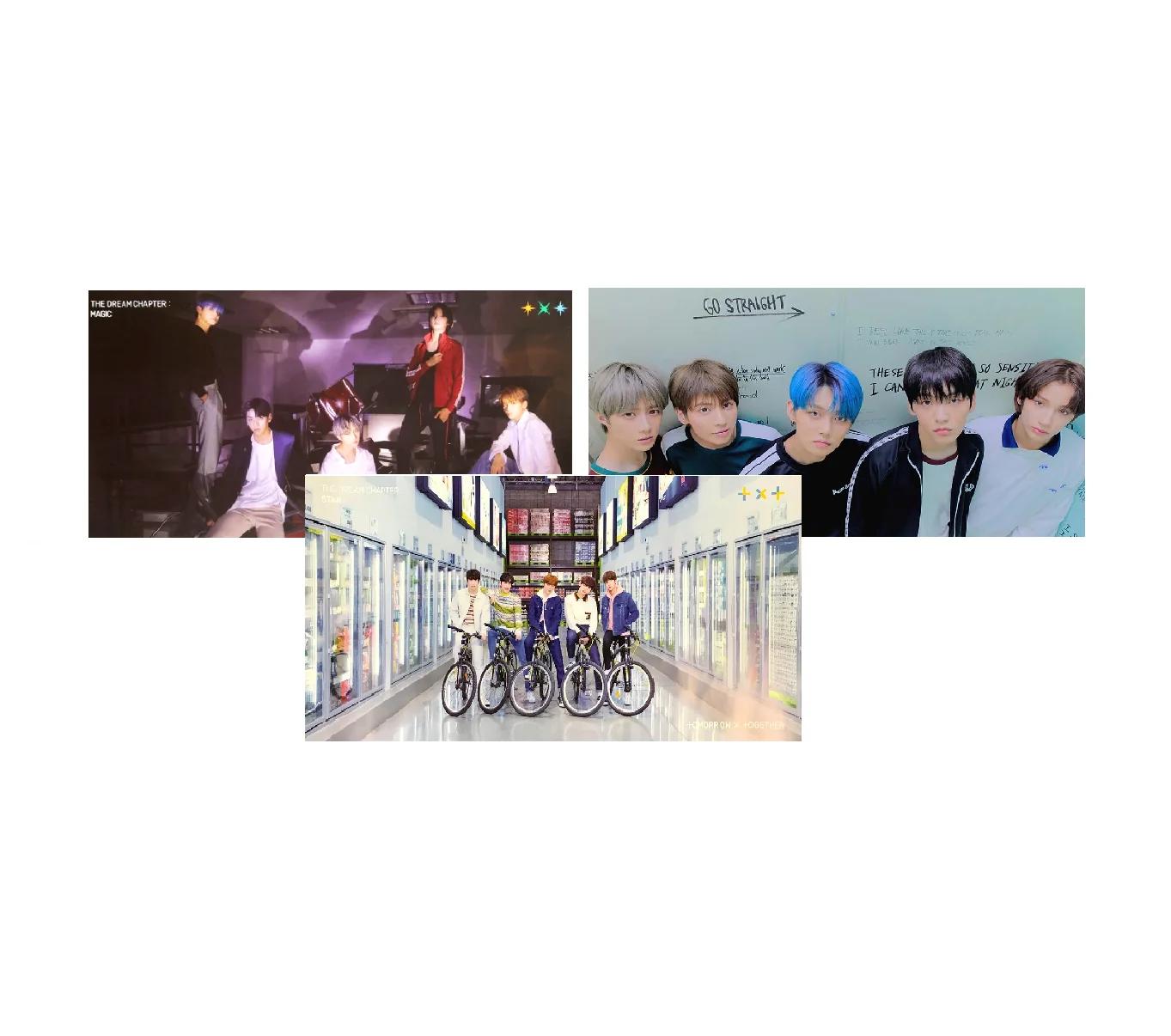 TXT  THE DREAM CHAPTER STAR AND MAGIC ALBUM OFFICIAL POSTERS (3 POSTER SET)