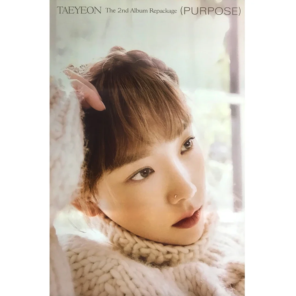 TAEYEON  PURPOSE  2ND REPACKAGE ALBUM  KIT OFFICIAL POSTER