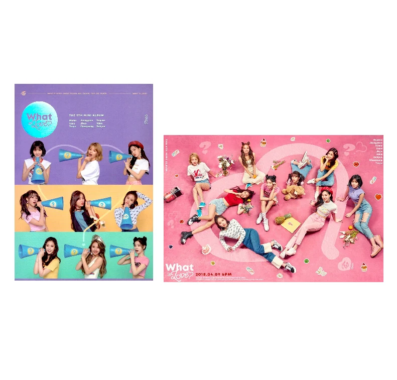 TWICE  WHAT IS LOVE  5TH MINI ALBUM OFFICIAL POSTERS (2 POSTER SET)