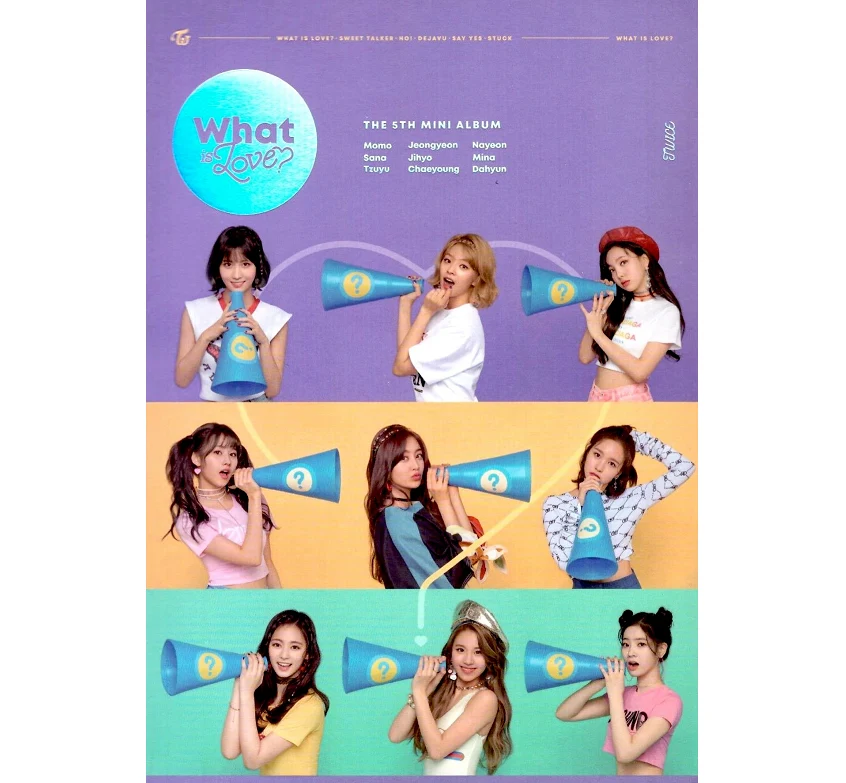 TWICE  WHAT IS LOVE  5TH MINI ALBUM OFFICIAL POSTERS (2 POSTER SET)