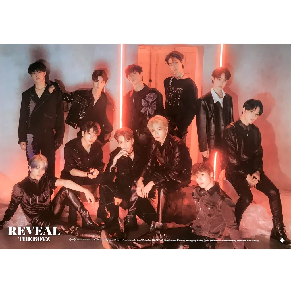 THE BOYZ  REVEAL 1ST ALBUM OFFICIAL POSTER (WOLF VER)