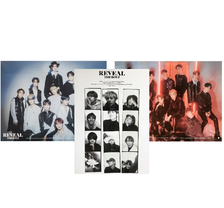 THE BOYZ  REVEAL 1ST ALBUM OFFICIAL POSTERS (3 POSTER SET)