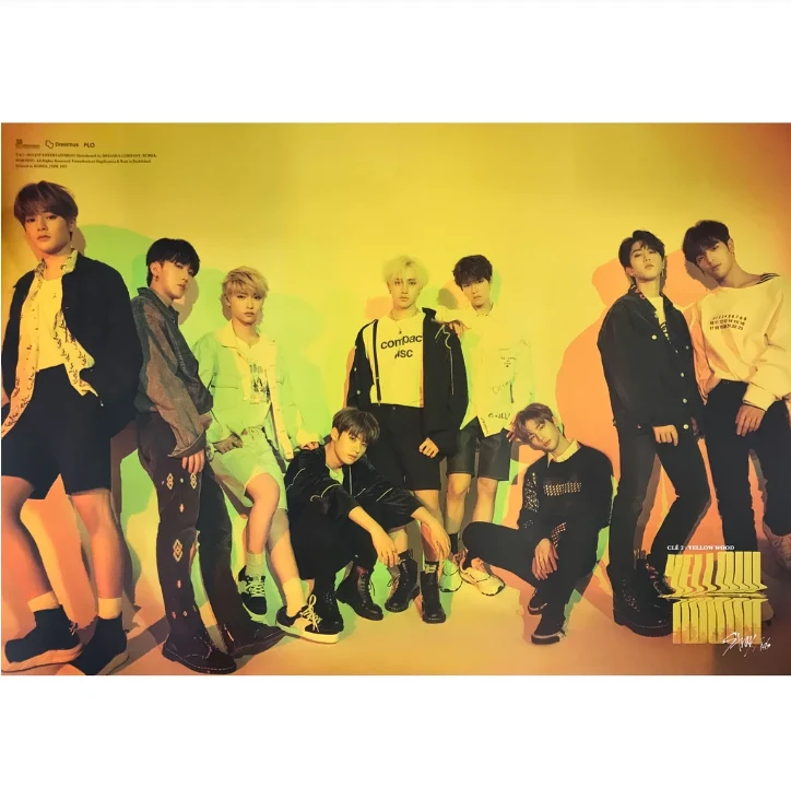 STRAY KIDS  CLE 2  YELLOW WOOD REGULAR VERSION&nbsp;OFFICIAL POSTER (VER 3)