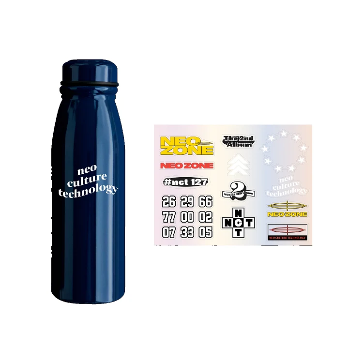 NCT 127 NEO ZONE WATER BOTTLE WITH STICKERS 4 NCT 127 NEO ZONE WATER BOTTLE WITH STICKERS