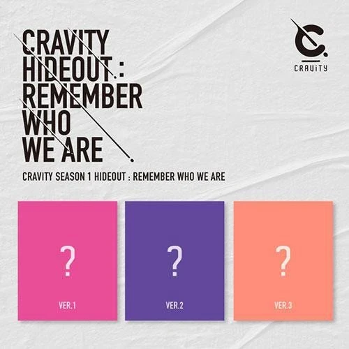 CRAVITY SEASON 1 HIDEOUT REMEMBER WHO WE ARE 3 ALBUMS SET 9 CRAVITY SEASON 1 HIDEOUT REMEMBER WHO WE ARE 3 ALBUMS SET