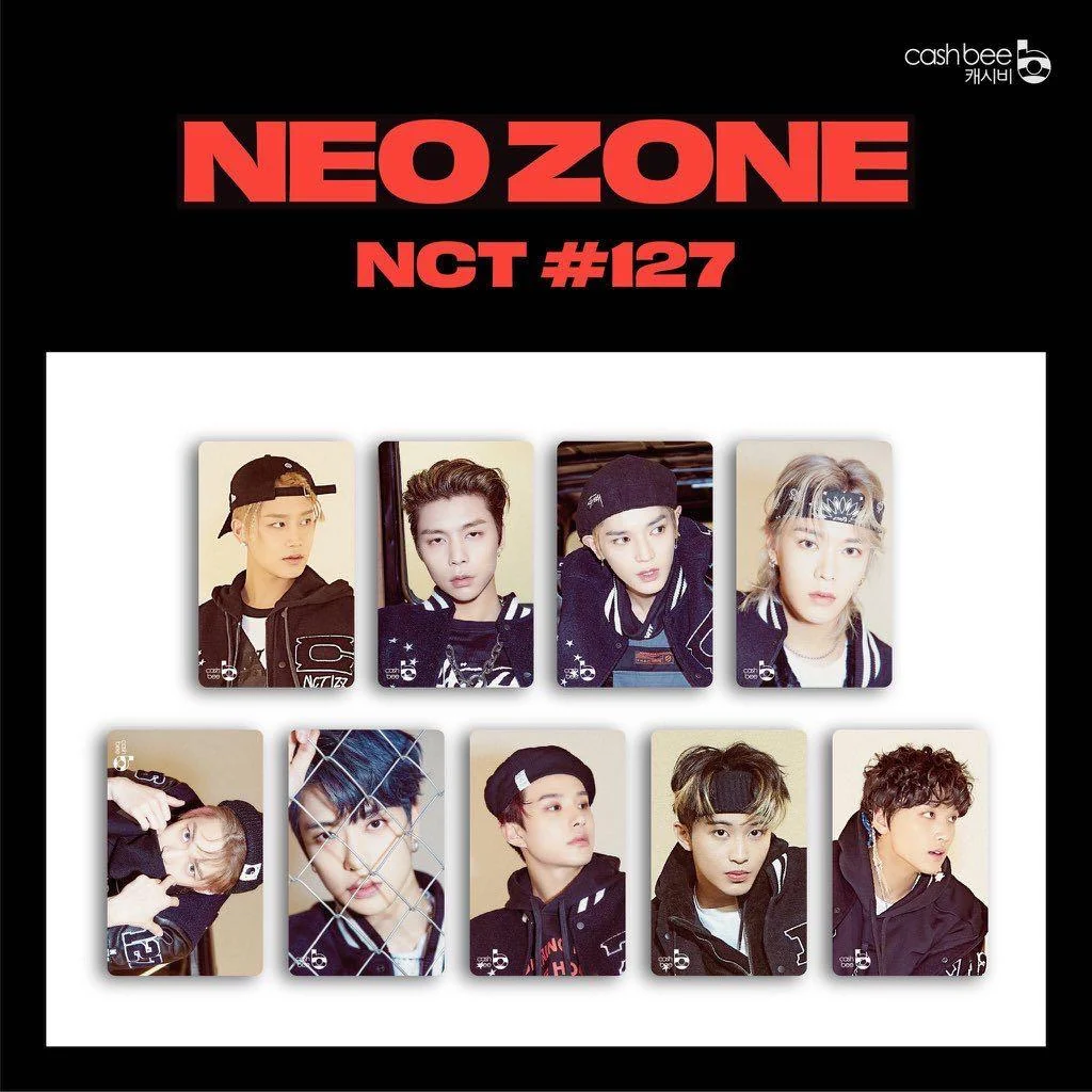 NCT #127 NEO ZONE TRANSPORTATION CASHBEE CARD 9 MEMBER SET