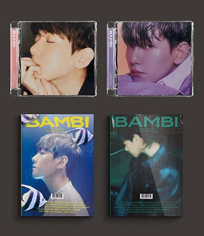 EXO BAEKHYUN BAMBI 3RD MINI ALBUM JEWEL CASE AND PHOTOBOOK VER. | 4 ALBUMS SET 1 EXO BAEKHYUN BAMBI 3RD MINI ALBUM JEWEL CASE AND PHOTOBOOK VER. | 4 ALBUMS SET