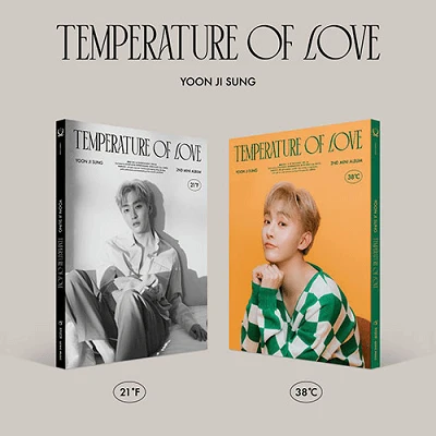 YOON JI SUNG TEMPERATURE OF LOVE 2ND MINI ALBUM  | 2 ALBUMS SET