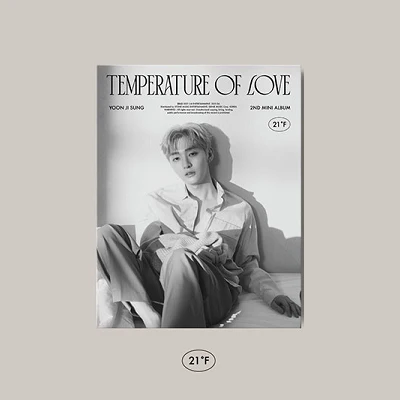 YOON JI SUNG TEMPERATURE OF LOVE 2ND MINI ALBUM  | 2 ALBUMS SET