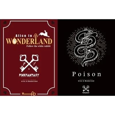 PINK FANTASY ALICE IN WONDERLAND 1ST EP ALBUM |  2 ALBUM SET