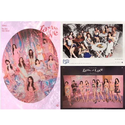 TWICE TASTE OF LOVE 10TH MINI ALBUM POSTER 3 POSTER SET