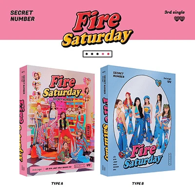 SECRET NUMBER FIRE SATURDAY 3RD SINGLE ALBUM | 2 ALBUMS SET 3 SECRET NUMBER FIRE SATURDAY 3RD SINGLE ALBUM | 2 ALBUMS SET
