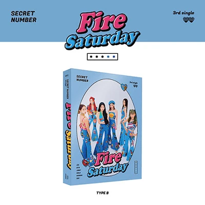 SECRET NUMBER FIRE SATURDAY 3RD SINGLE ALBUM LIMITED EDITION 3 SECRET NUMBER FIRE SATURDAY 3RD SINGLE ALBUM LIMITED EDITION