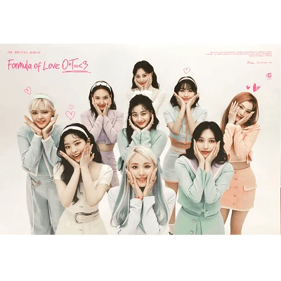 TWICE FORMULA OF LOVE: O+T=<3 3RD FULL ALBUM POSTER SET | 4 POSTER SET 3 TWICE FORMULA OF LOVE: O+T=<3 3RD FULL ALBUM POSTER SET | 4 POSTER SET