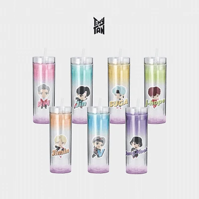 BTS TINYTAN DOUBLE COLD TUMBLER | 7 TUMBLER SET