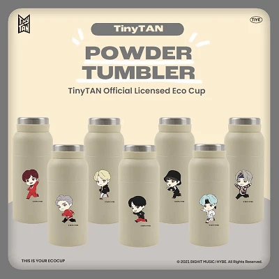 BTS RUN TINYTAN POWDER TUMBLER