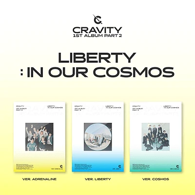 CRAVITY PART 2 LIBERTY: IN OUR COSMOS 1ST ALBUM 3 ALBUMS SET