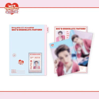 STRAY KIDS 2ND #LOVESTAY SKZ CHOCOLATE FACTORY POSTCARD & ID CARD & PROFILE FILE SET