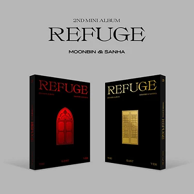 ASTRO MOONBIN & SANHA 2ND MINI ALBUM REFUGE 2 ALBUMS SET 1 ASTRO MOONBIN & SANHA 2ND MINI ALBUM REFUGE 2 ALBUMS SET