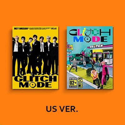 NCT DREAM 2ND ALBUM: GLITCH MODE - PHOTOBOOK VER. (US VERSION) 2 ALBUMS SET- EXTRA SM OFFICIAL US Exclusive selfie photo card (random 1 out of 7) PER ALBUM