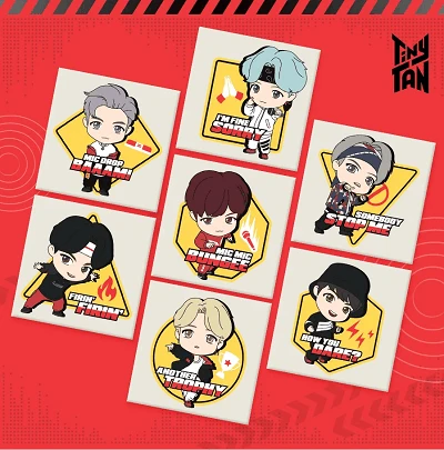 BTS TINYTAN MIC DROP CHARACTER DIY PAINTING SET 2 BTS TINYTAN MIC DROP CHARACTER DIY PAINTING SET