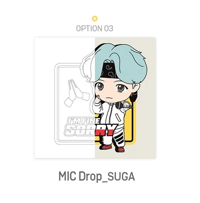 BTS TINYTAN MIC DROP CHARACTER DIY PAINTING SET 4 BTS TINYTAN MIC DROP CHARACTER DIY PAINTING SET