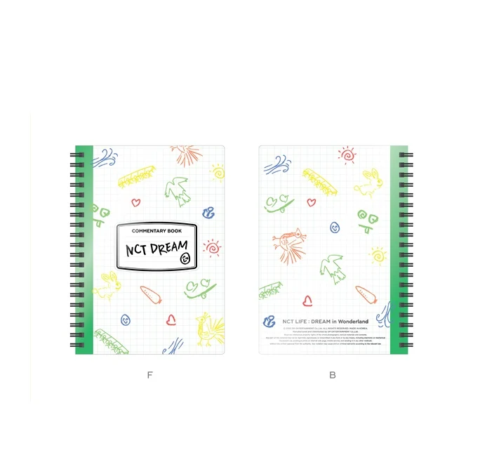 NCT DREAM NCT LIFE  DREAM IN WONDERLAND  COMMENTARY BOOK + LUGGAGE TAG SET