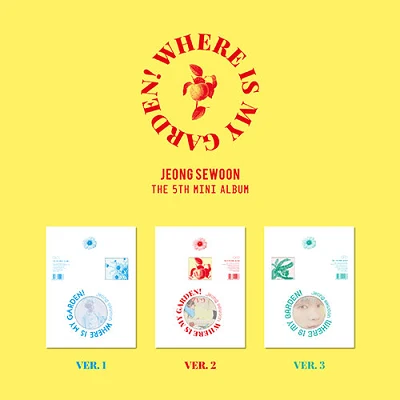 JEONG SEWOON 5TH MINI ALBUM WHERE IS MY GARDEN! |  3 ALBUMS SET