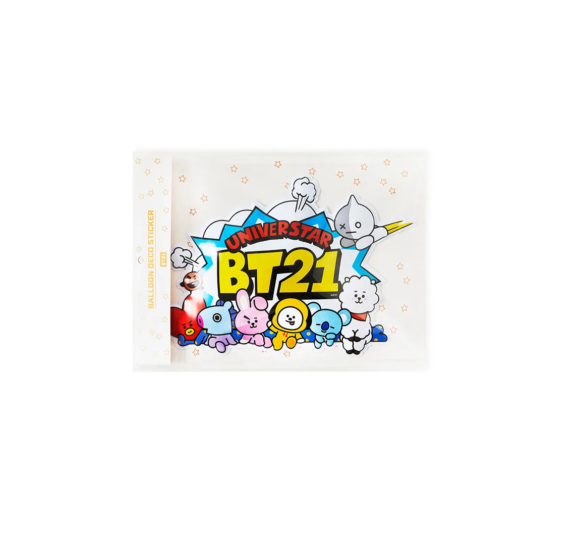 BT21 OFFICIAL BALLOON DECO STICKER 1 BT21 OFFICIAL BALLOON DECO STICKER