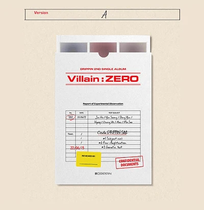 DRIPPIN 2ND SINGLE ALBUM VILLAIN : ZERO | 2 ALBUMS SET