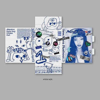 NEWJEANS 1ST EP ALBUM NEW JEANS BLUEBOOK VER. 1 NEWJEANS 1ST EP ALBUM NEW JEANS BLUEBOOK VER.