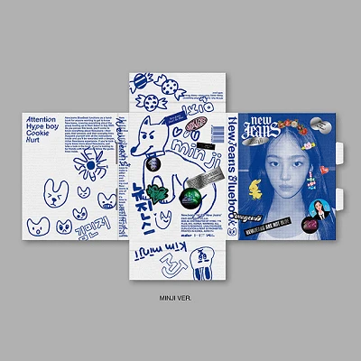 NEWJEANS 1ST EP ALBUM NEW JEANS BLUEBOOK VER. 3 NEWJEANS 1ST EP ALBUM NEW JEANS BLUEBOOK VER.
