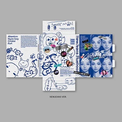 NEWJEANS 1ST EP ALBUM NEW JEANS BLUEBOOK VER. 7 NEWJEANS 1ST EP ALBUM NEW JEANS BLUEBOOK VER.