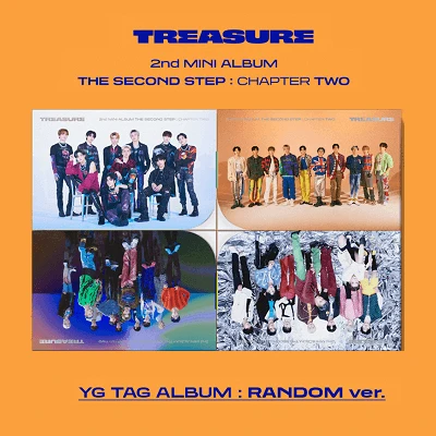 TREASURE 2ND MINI ALBUM  THE SECOND STEP : CHAPTER TWO  - YG TAG ALBUM  (RANDOM)