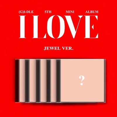 GIDLE 5TH MINI ALBUM  I LOVE  JEWEL CASE VER  |  5 ALBUMS SET