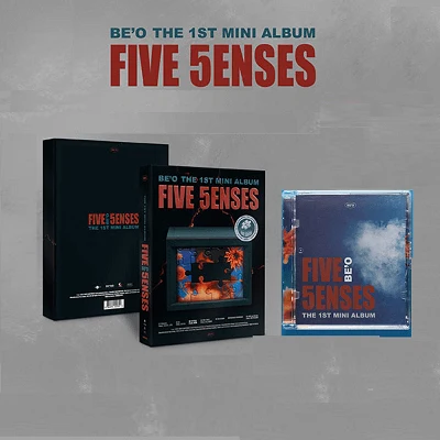BE'O 1ST MINI ALBUM FIVE SENSES ALBUM AND JEWEL CASE VER | 2 ALBUMS SET 3 BE'O 1ST MINI ALBUM FIVE SENSES ALBUM AND JEWEL CASE VER | 2 ALBUMS SET