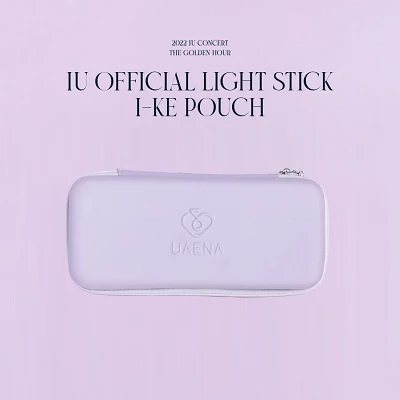 IU OFFICIAL CONCERT MERCHANDISE  2022 THE GOLDEN HOUR  LIGHSTICK POUCH