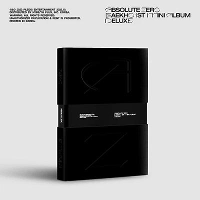 NUEST BAEKHO 1ST MINI ALBUM  ABSOLUTE ZERO  DELUXE VER  | INCLUDES PRE ORDER GIFT MINI POSTER