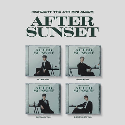 HIGHLIGHT 4TH MINI ALBUM AFTER SUNSET JEWEL CASE VERSION | 4 ALBUMS SET