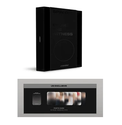 ATEEZ SPIN OFF : FROM THE WITNESS ALBUM GLASS VER.  LIMITED EDITION (US VERSION)  |  US EXCLUSIVE PHOTO CARD OUT OF 8 PER ALBUM