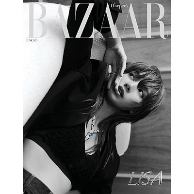 BLACKPINK LISA BAZAAR 2023-06 MAGAZINE VERSION D