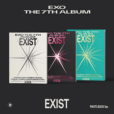 EXO 7TH STUDIO ALBUM EXIST  PHOTOBOOK VER. - 3 ALBUMS SET